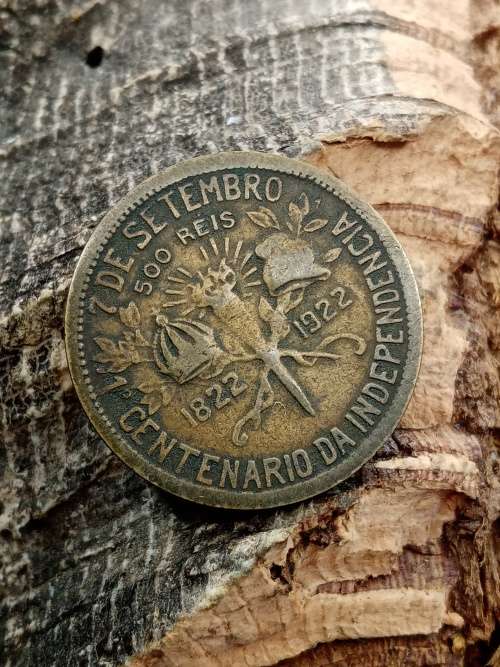 Brazil 500 Reis 1922 (100th Anniversary Independence of Brazil)