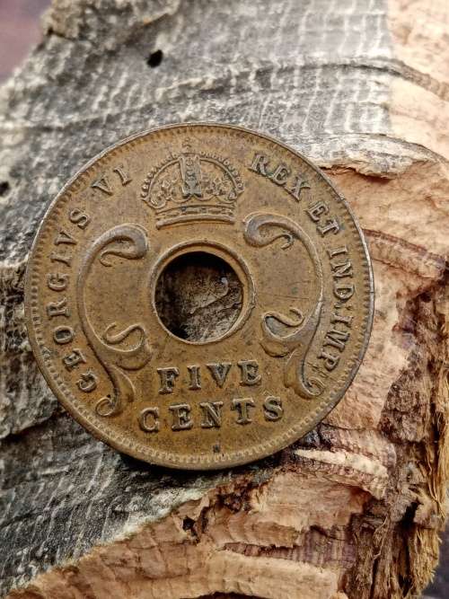 British East Africa 5 cents 1937