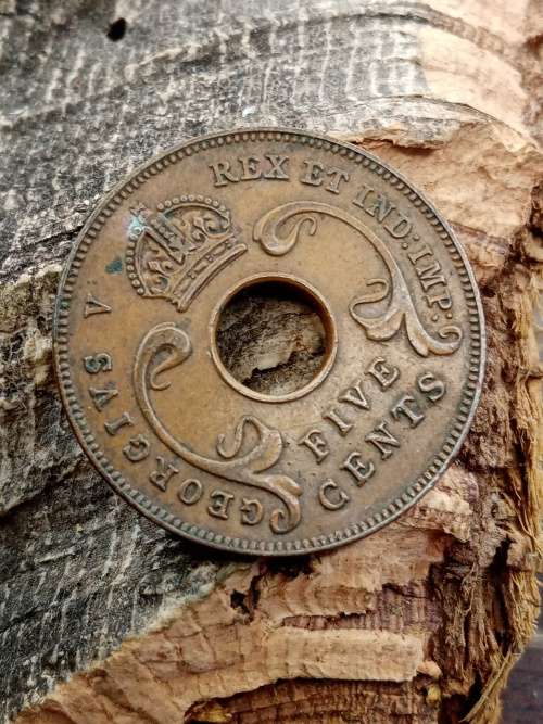 British East Africa 5 cents 1928