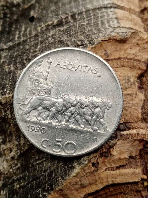 Italy 50 centisimi 1920