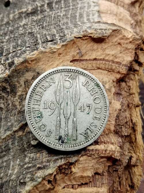 Southern Rhodesia three pence 1947