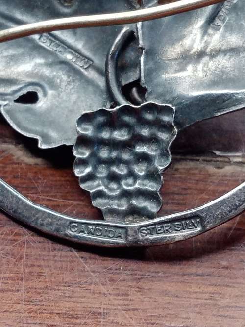 Candida Brooch Sterling Silver