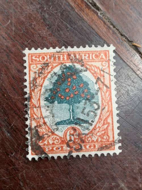 South Africa 6D stamps 3 different colors