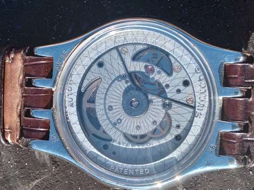 Swatch automatic absolutely stunning condition 42mm ex crown
