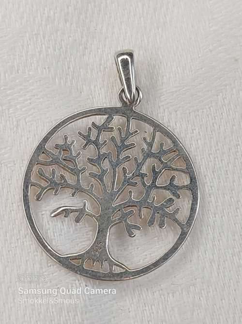 Sterling silver Tree of Life pendant 23mm