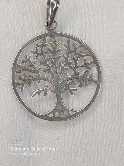 Sterling silver Tree of Life pendant 23mm