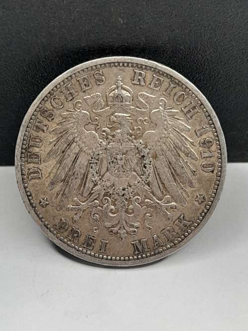 German Empire 3 Mark 1910