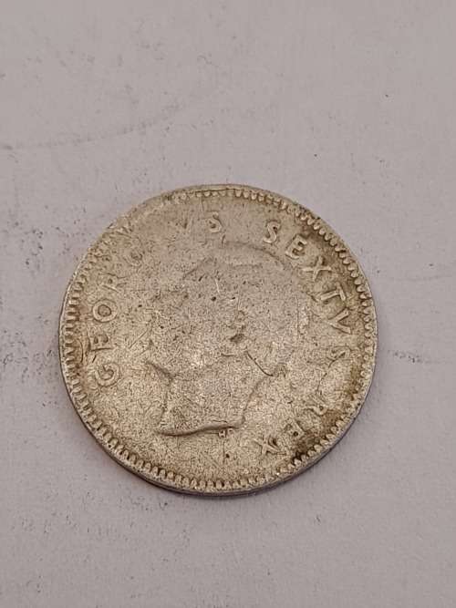 South Africa 1950  three pence
