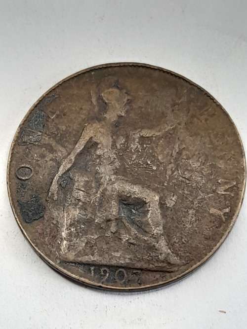 United Kingdom one penny 1908