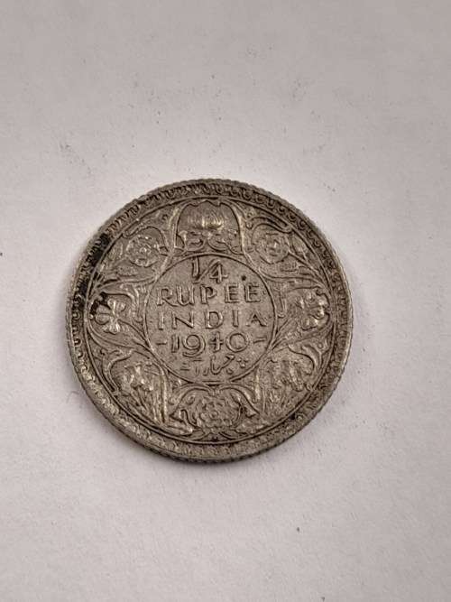 India - British 1/4 rupee 1940