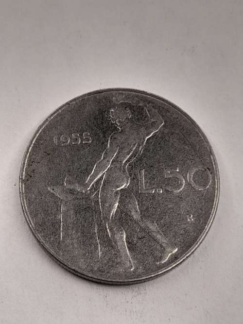 Italy 5 lire 1955