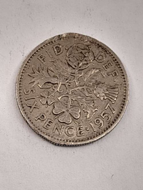 United Kingdom six pence 1957