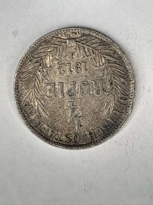 German East Africa 1/4 Rupee 1912