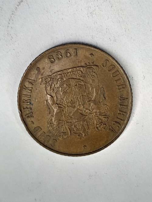 South Africa 2 cent 1988
