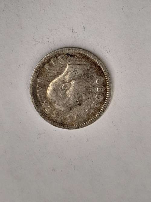 South Africa three pence 1950