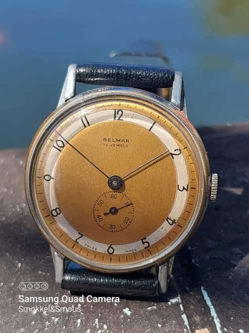 Belmar Jumbo size watch from around 1940`s