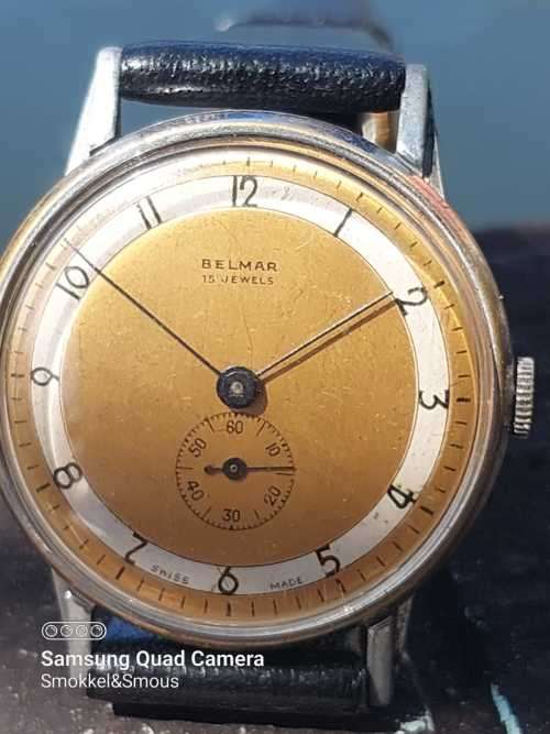 Belmar Jumbo size watch from around 1940`s