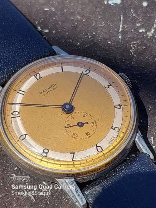 Belmar Jumbo size watch from around 1940`s