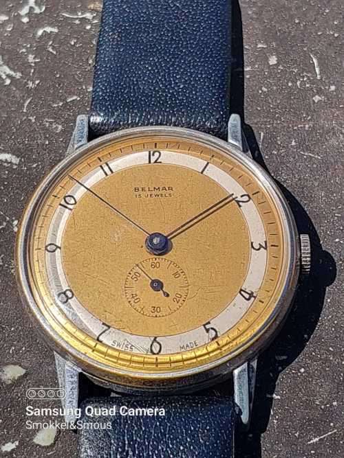 Belmar Jumbo size watch from around 1940`s
