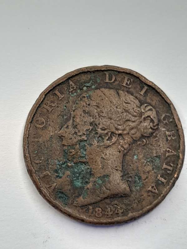 United Kingdom 1/2 penny 1844