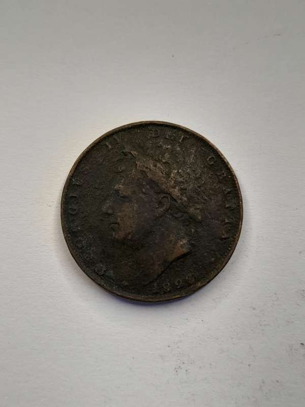 United Kingdom 1826 1/2 penny