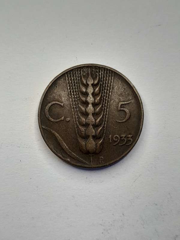 Italy 5 centisimi 1933