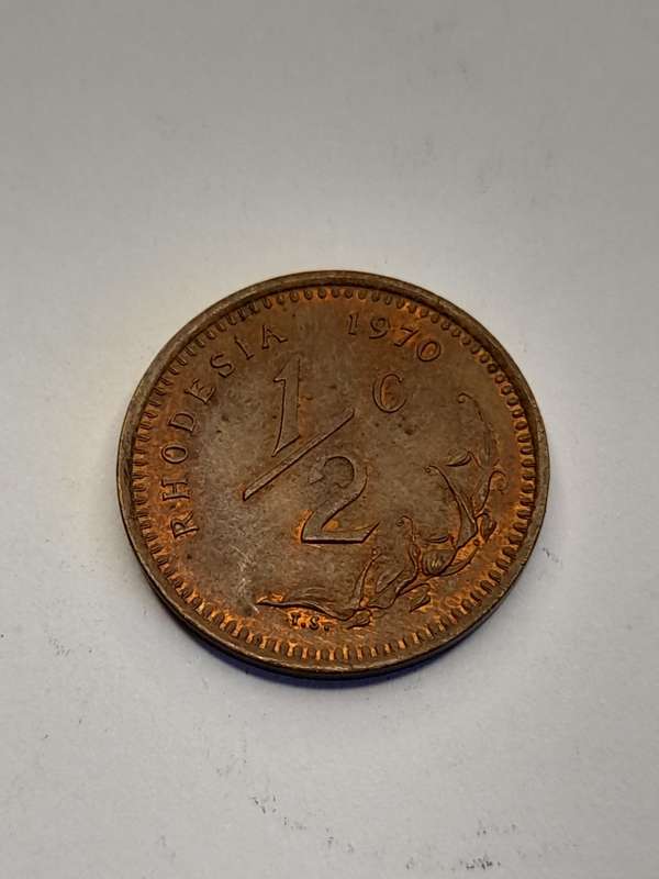 Rhodesia 1970 1/2 cent