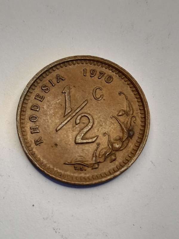 Rhodesia 1970 1/2 cent