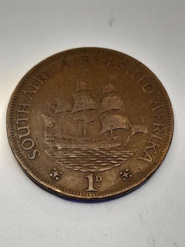 South Africa 1 Penny 1934