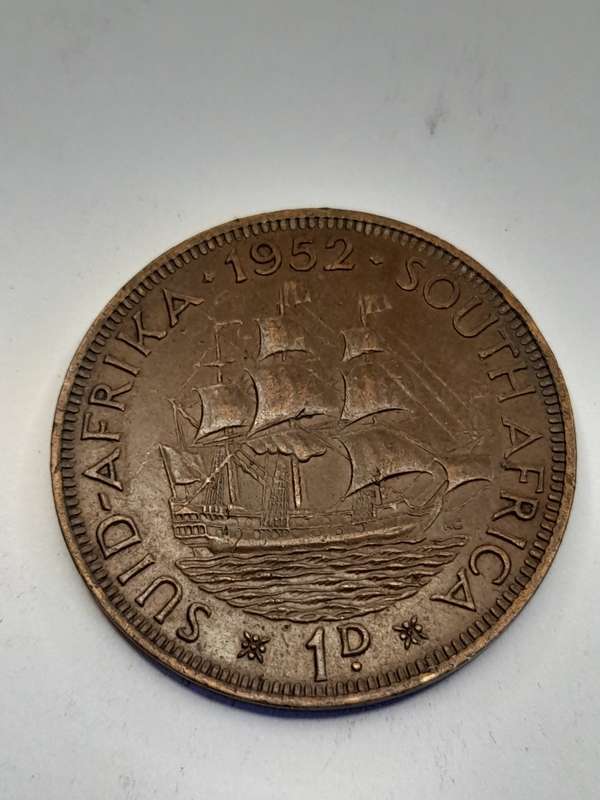South Africa 1 Penny 1952