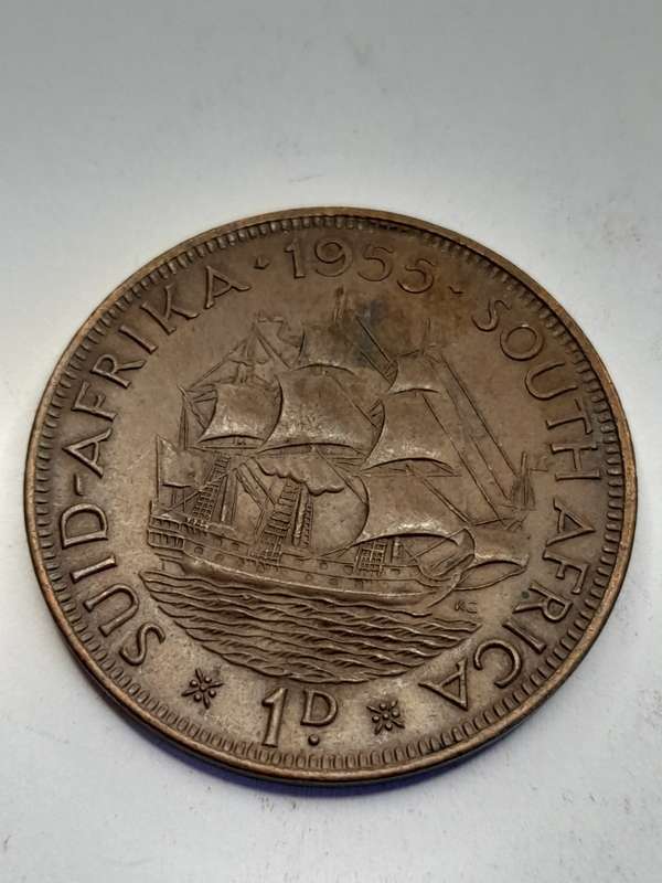 South Africa 1 Penny 1955
