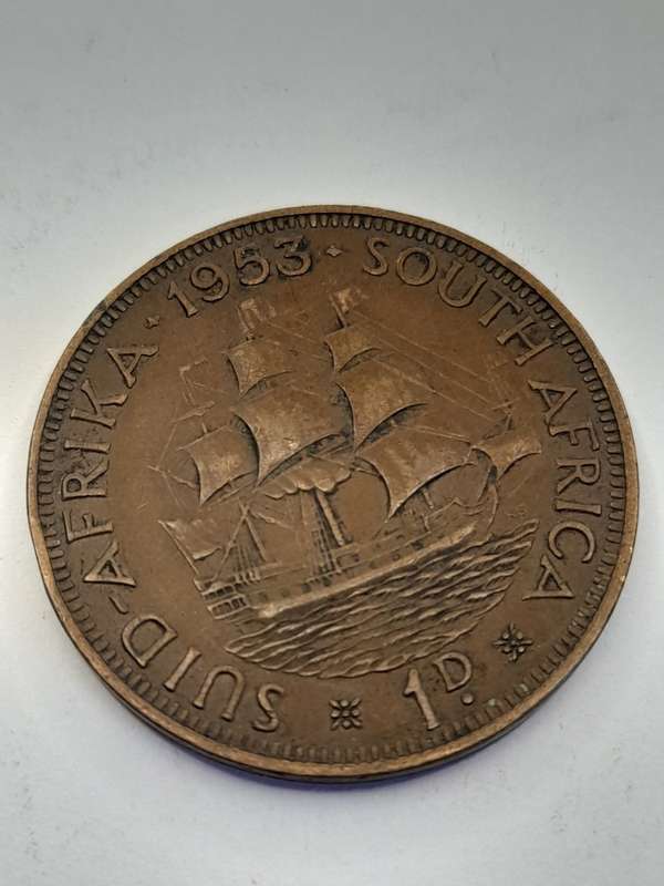 South Africa 1 Penny 1953