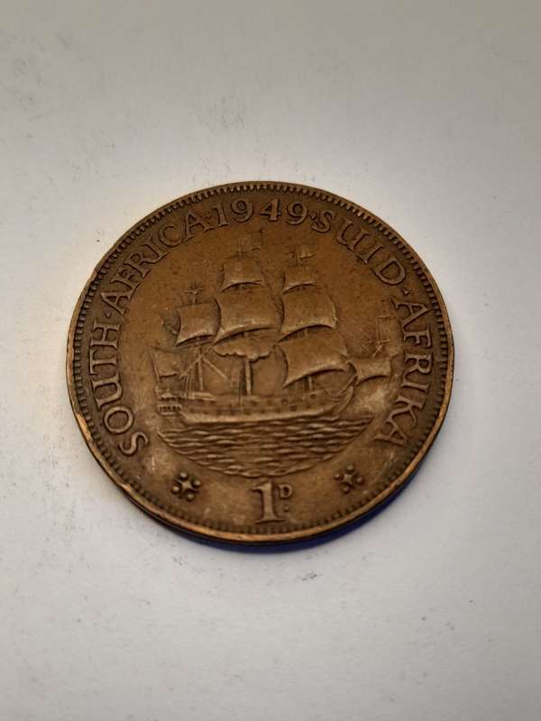South Africa 1 Penny 1949