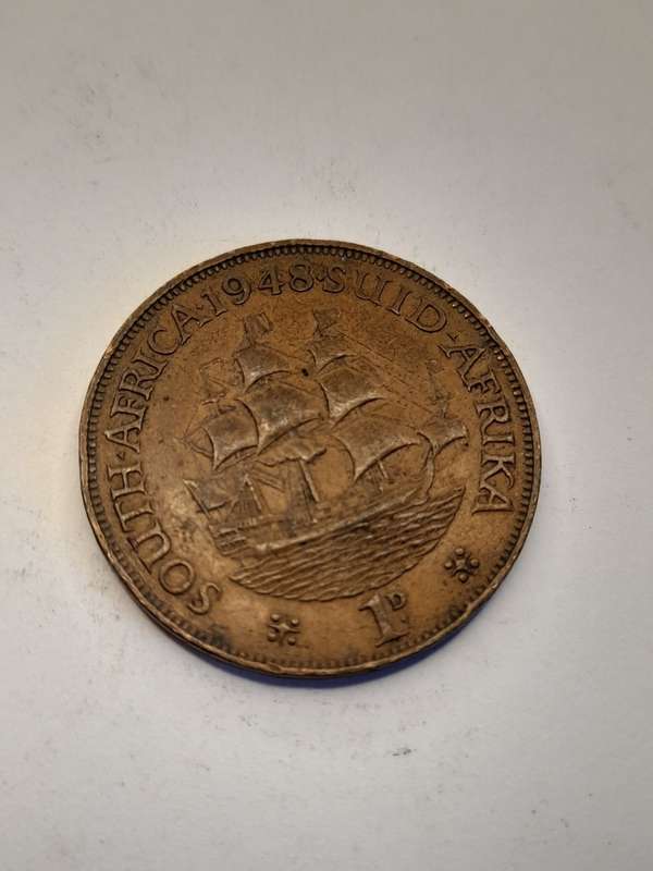 South Africa 1 Penny 1948