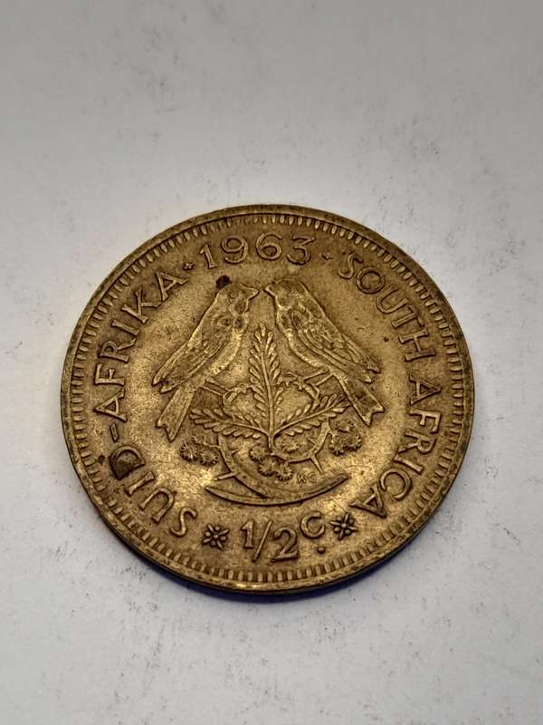 South Africa 1/2 cent 1963