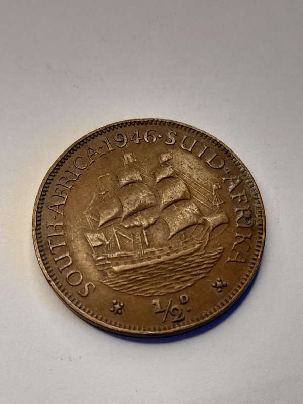 South Africa 1/2 penny 1946