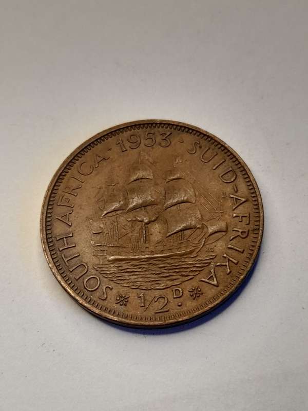 South Africa 1/2 penny 1953
