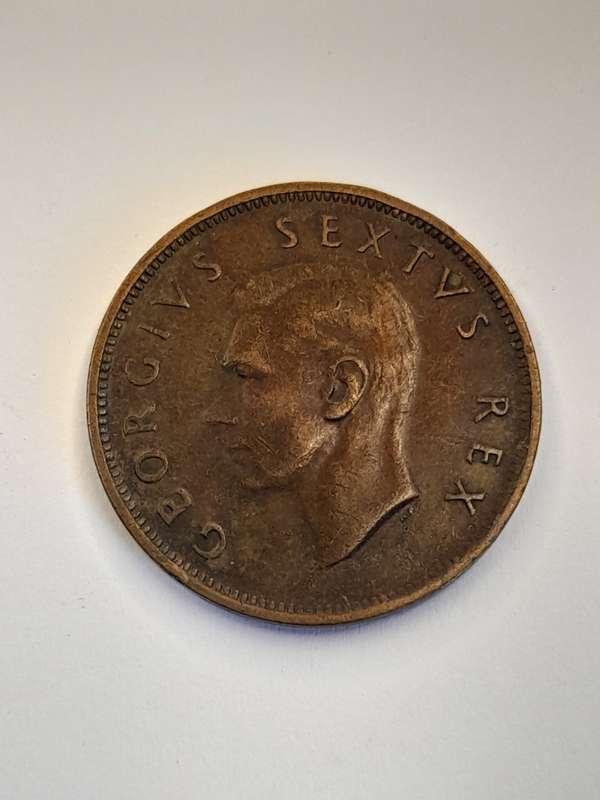 South Africa 1/2 penny 1950