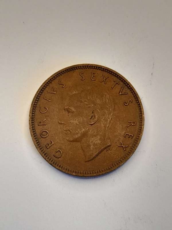 South Africa 1/2 penny 1949