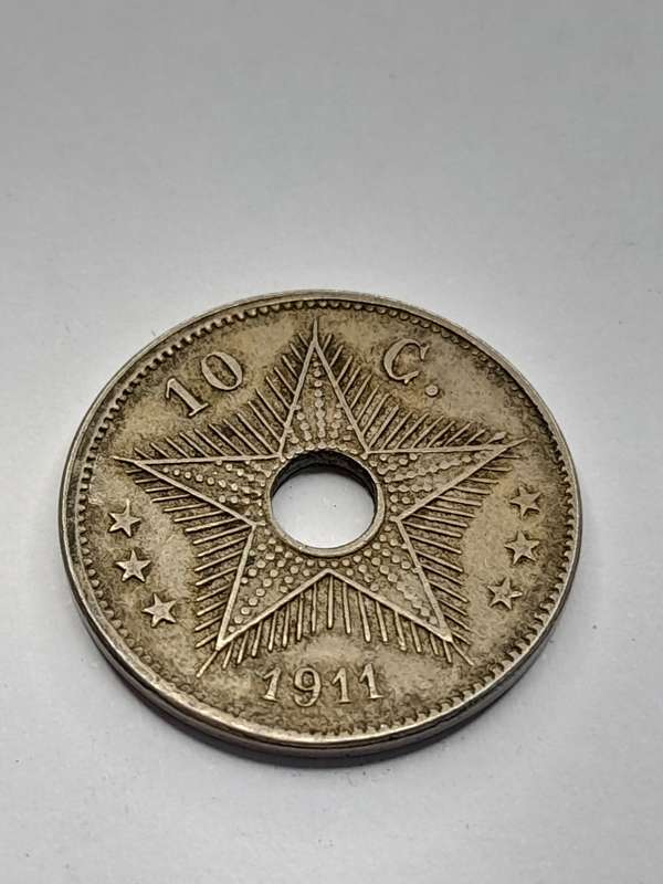 Belgian Congo 1911 10 centimes