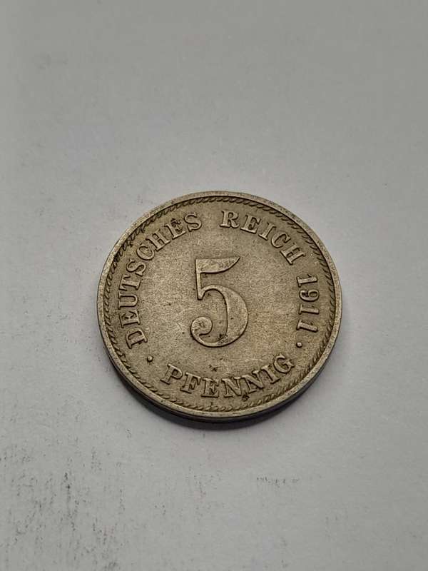 Germany 5 pfennig 1911