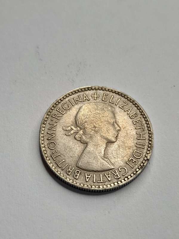 United Kingdom 1953 six pence
