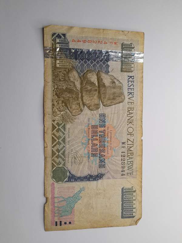 Zimbabwe 1000 Dollars 2003