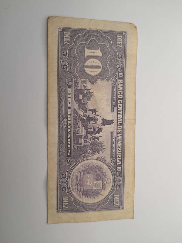 Banco Central de Venezuela 10 Bolivares 1995