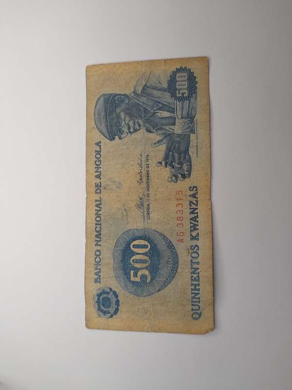 Banco Nacional De Angola Quinhentos Kwanzas 1976