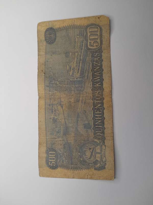 Banco Nacional De Angola Quinhentos Kwanzas 1976