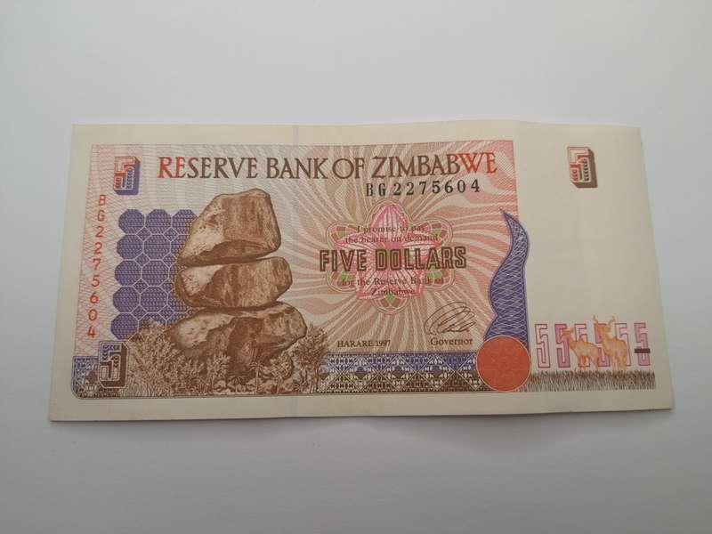 Zimbabwe 5 Dollars 1997