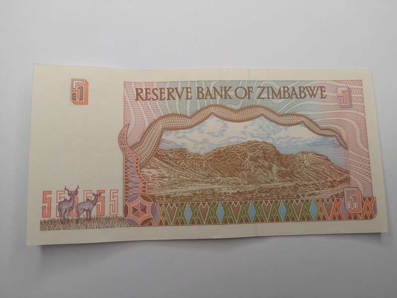 Zimbabwe 5 Dollars 1997