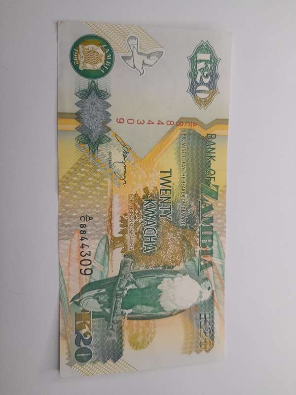 Zambia 1992 20 kwacha