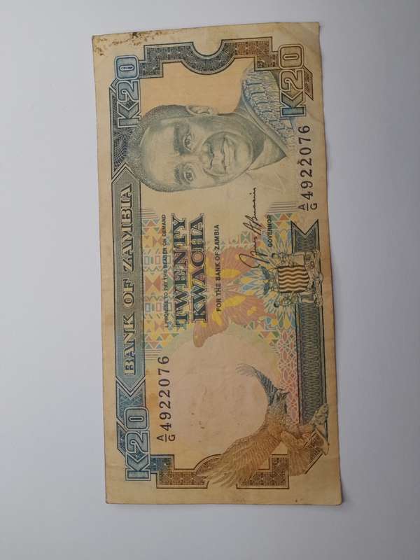 Zambia 20 kwacha 1989-1991